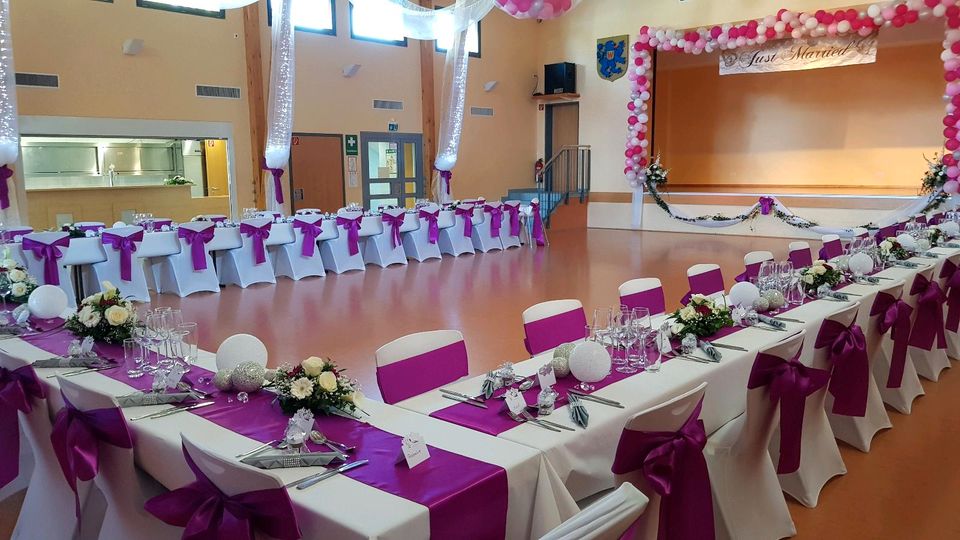 Tischläufer Tischdecke Läufer Hochzeit Hochzeitsdeko Kommunion in Beselich