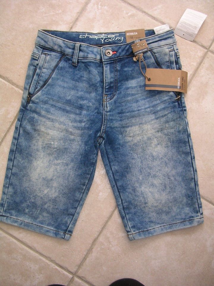 kurze Jeans Jeansshorts Bermudas Shorts 158 H&M Chapter Young in Ispringen