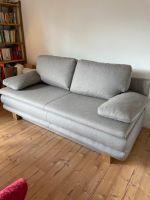 Sofa mit Schlaffunktion, Stauraum und Kissen in Grau Niedersachsen - Stadland Vorschau