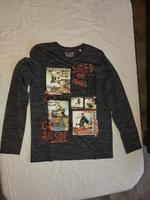 Langarmshirt " Shred the trails " graublau Größe 158/164 Neu Bayern - Adelzhausen Vorschau