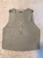 Zara Crop top Gr. M L 38 40 croptop bauchfrei salbeigrün Nordrhein-Westfalen - Herten Vorschau
