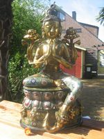 TARA-China-CLOISONNE-BUDDHA-BRONZE-Tibet-Yoga-MEDITATION Nordrhein-Westfalen - Mönchengladbach Vorschau