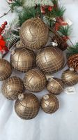 KAHEKU Christbaumkugel Set 10-teilig DEX Grau Netz Optik  NEU Niedersachsen - Beedenbostel Vorschau