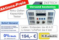 EBC-A40L Lithium & LiFePo4 Akku Batterie Kapazität Testgerät 40 A Schleswig-Holstein - Schönkirchen Vorschau