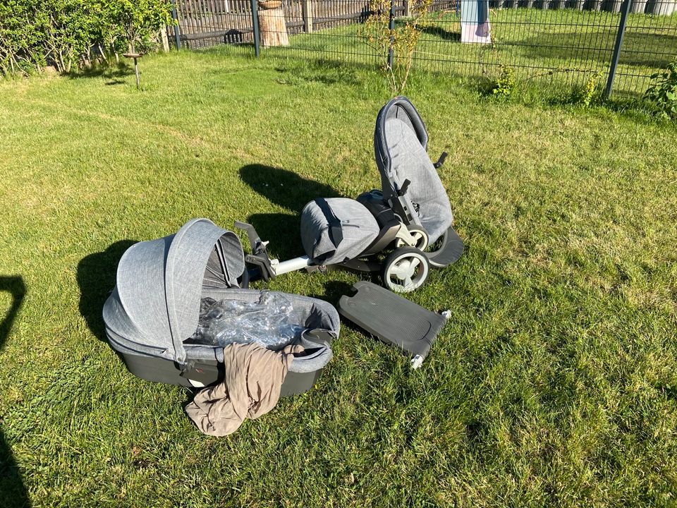 Stokke Xplory Kinderwagen MEGA SET+Sommer/Winterkit+Geschwisterb. in Chemnitz