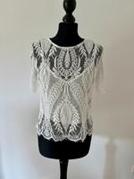 Weiße Bluse/Crop Top Zara Spitze - Standesamt Hochzeit Hessen - Kassel Vorschau