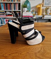 Schwarz Weiße Schuhe High Heels Pumps Größe 40 leder Bayern - Rosenheim Vorschau