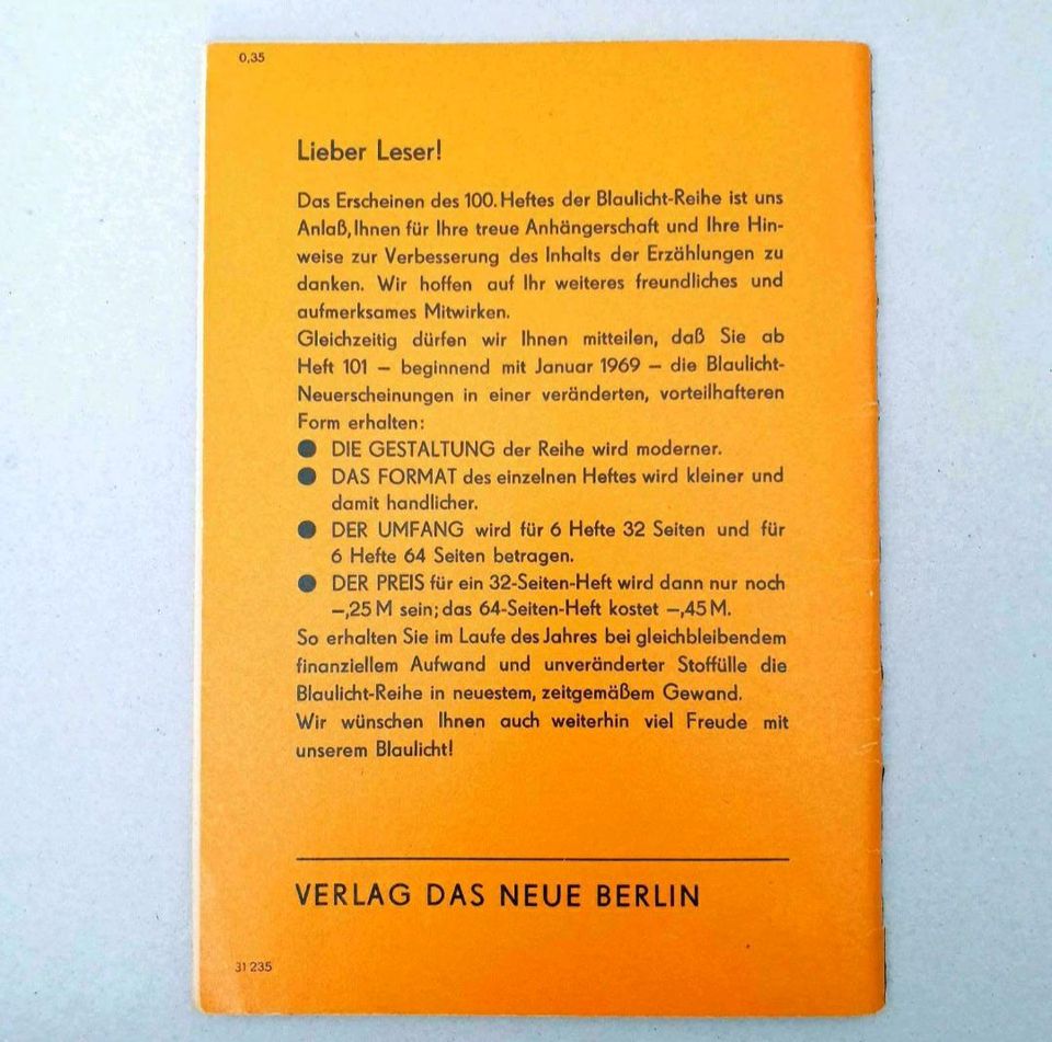 Blaulicht Klaus Möckel Die gefälschten Signaturen Krimi DDR Heft in Schönborn
