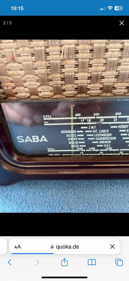 SABA Triberg Röhrenradio läuft in Starnberg