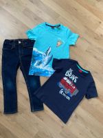 s.Oliver/H&M Set Jeans mit 2 T-Shirts Größe 104/110 Bayern - Frensdorf Vorschau