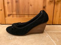 Super süße Pumps/Wedges, schwarz, Leder Niedersachsen - Schweringen Vorschau