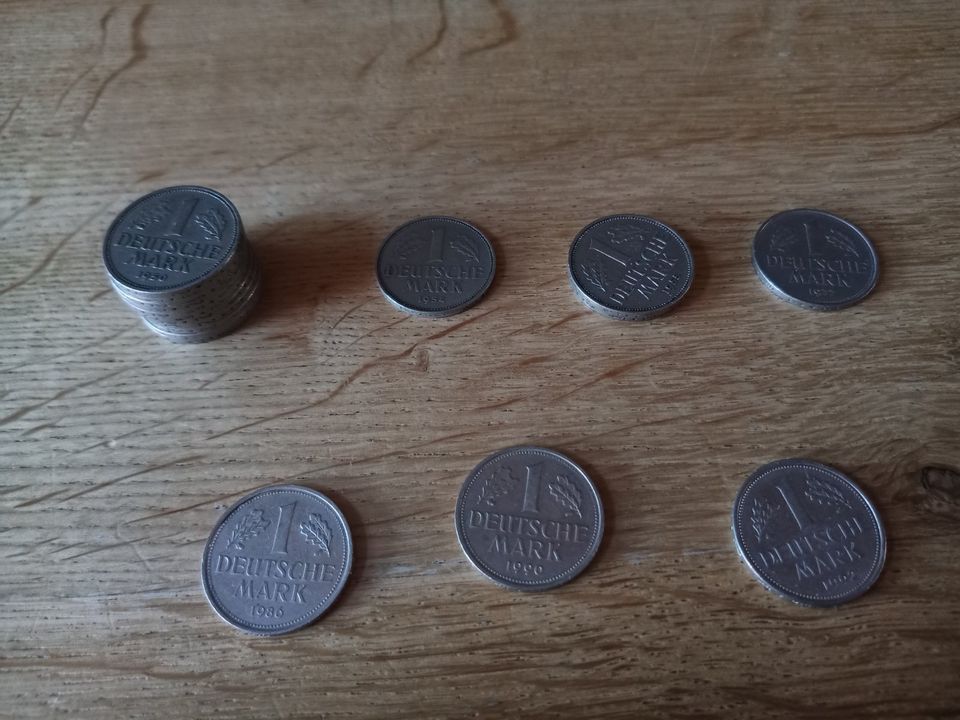 1 D Mark Konvolut/18 Münzen von 1950 -.1992 in Limbach (bei Reichenbach)