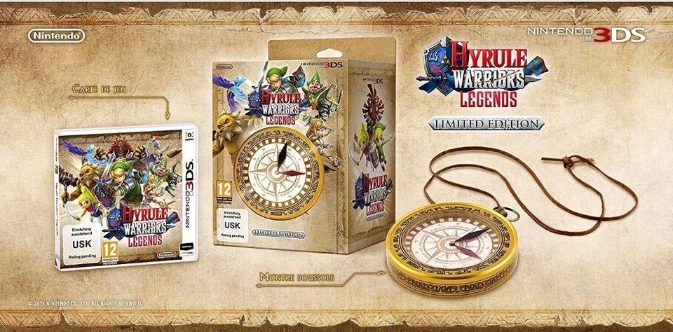 Hyrule Warriors Legends Limited Edition 3DS inkl. Kompass Uhr NEU in Jungingen