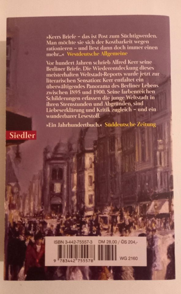 Alfred Kerr, Wo liegt BERLIN? Briefe aus d. Reichshauptstadt, TB in Berlin