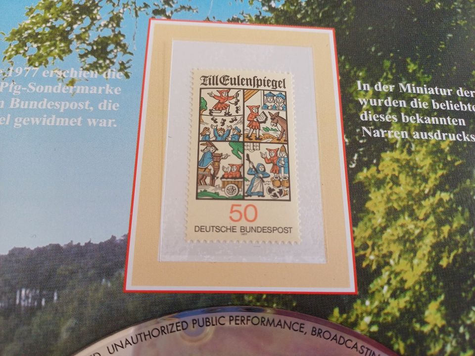 700 Jahre Till Eulenspiegel Briefmarke + CD in Hamburg