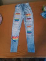 Gemusterte Leggins mit Regenbogeneffekt => 150/160 Mecklenburg-Vorpommern - Rostock Vorschau