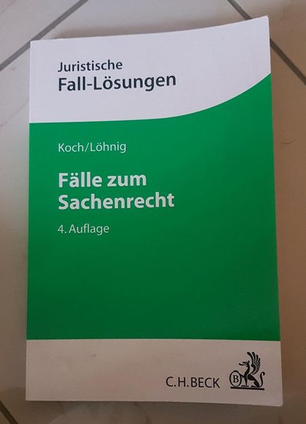 Fälle zum Sachenrecht, Koch/Löhnig in Düsseldorf - Bezirk 1 | Fachbücher  für Schule & Studium gebraucht kaufen | eBay Kleinanzeigen ist jetzt  Kleinanzeigen