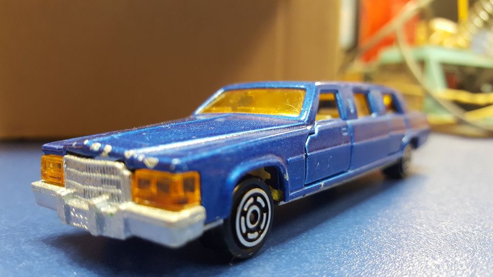 Majorette Cadillac Stretchlimousine Blau 158 Nr. 339 in Namborn