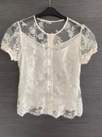 Bluse Massimo Dutti Spitze Gr. S Weiß Creme Baden-Württemberg - Mannheim Vorschau