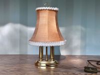 Orig. 60er Jahre Vintage Lampe Tischlampe Lachs rosa Messing Schwerin - Görries Vorschau