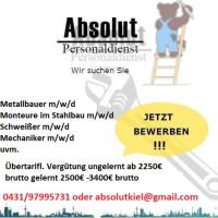 Mitarbeiter gesucht für Metallhandwerk und Fertigung m/w/d Kiel - Wellsee-Kronsburg-Rönne Vorschau