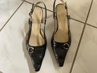 Schwarze Sling Pumps Gr 37,5 gut erhalten Nordrhein-Westfalen - Zülpich Vorschau
