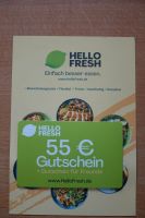 Einkaufsgutschein 55 € für HELLO FRESH,  für 20 € abzugeben Bayern - Röthenbach Vorschau