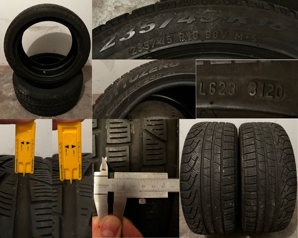 2x Pirelli Sottozero Serie 2 - 235/45 R18 98V M+S - Winterreifen in Bielefeld