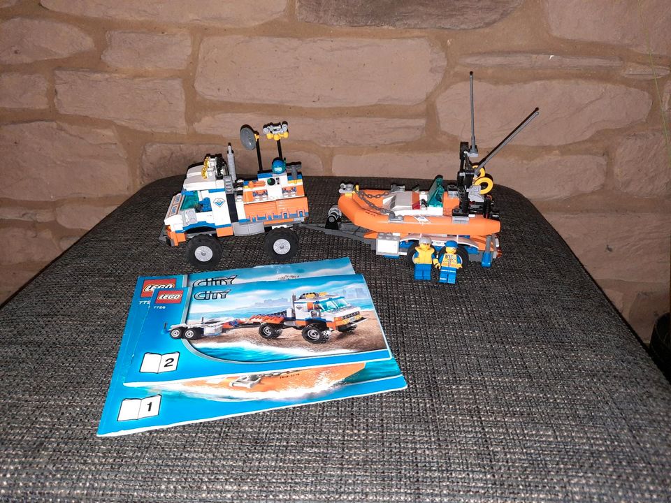 Lego 7726, Unimog der Küstenwache, komplett, wie neu in Tetenhusen