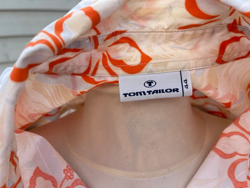 Tom Tailer Bluse orange Blüten 44 Sommer in Rheinbach