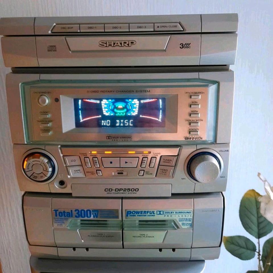 Rarität Hi-Fi SHARP CD-DP2500+3Boxen Die Legendäre in Wickede (Ruhr)