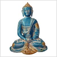 Erleuchteter Buddha Messing blaugold 25cm 3kg Meditation Buddha Bergedorf - Hamburg Billwerder Vorschau