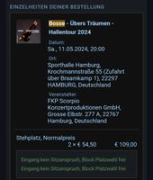 2 Tickets für das BOSSE Konzert am 11.5 in HH Hamburg-Nord - Hamburg Langenhorn Vorschau