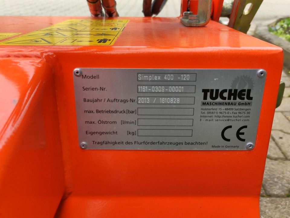 Tuchel-Sweep Simplex 400-120 Kehrmaschine/Kehrbesen Kleintraktor in Weil der Stadt