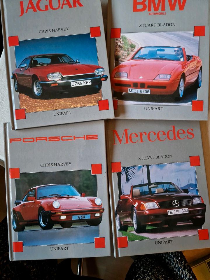4 Bücher BMW,Jaguar,Porsche, Mercedes in Gaimersheim