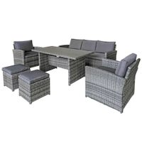 Lounge-Sitzgruppe Sofa Tisch Sessel Hocker Geflecht NEU Hessen - Edermünde Vorschau