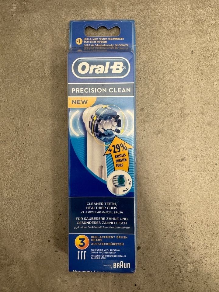 3 x ORAL B Aufsteckbürsten Bürstenköpfe NEU verpackt in Düsseldorf