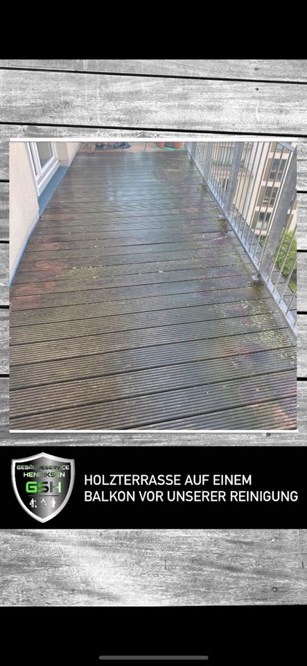 Terrassenreinigung / Holzterrassenreinigung / Holzreinigung ohne Hochdruck in Großhansdorf