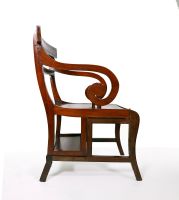 Antiker metamorpher Mahagoni Bibliothek-Stuhl Sessel Chair 1810 Hessen - Niederdorfelden Vorschau