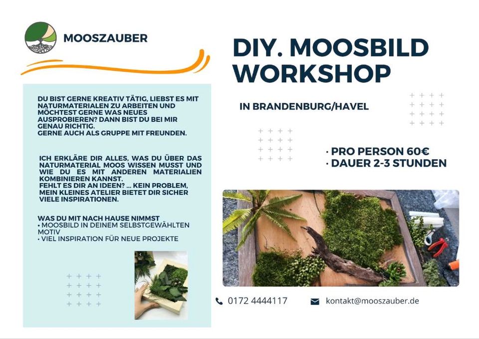 DIY. Workshop Moosgestaltung in Brandenburg an der Havel