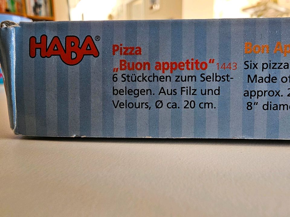 OVP Neuw HABA grosse PIZZA sehr viele Zutaten Kaufladen in Würselen