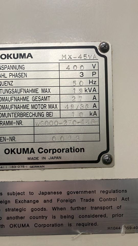 OKUMA MX45VA in Rhede