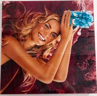 Heidi Klum Werbeplakat aus Plexiglas, Werbebild Sammlerstück Deko Nordrhein-Westfalen - Ennepetal Vorschau