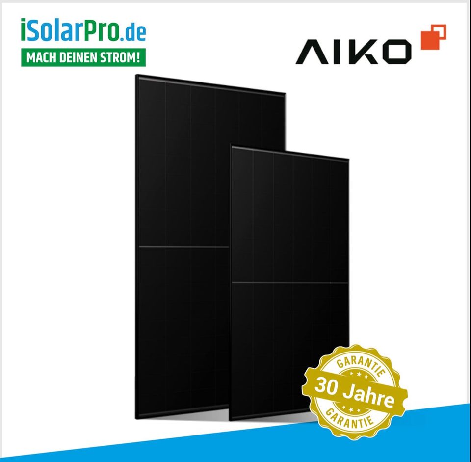 445W AIKO-A445-MAH54Mb Black Hole N-Type ABC Fullblack PV Solarpanel Solarmodul Photovoltaik in Moers