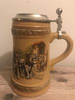 Alter Bierkrug mit Zinndeckel Bayern - Münchberg Vorschau