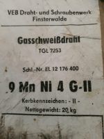 Gasschweißdraht 9 Mn Ni 4 G-ll (3mm)10kg Sachsen - Rackwitz Vorschau