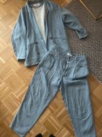 Closed Anzug baggy crep leinen oversize blazer plus Hose gr.M/38 Düsseldorf - Bilk Vorschau