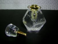 Parfüm Flakon echter Bergkristall facettiert Phiole Stöpsel 6eck Nordrhein-Westfalen - Verl Vorschau