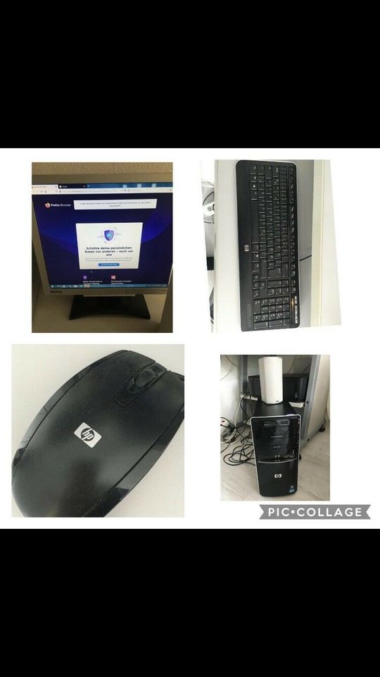 Pc Computer HP Benq Rechner Monitor Tastatur Maus in Hamburg