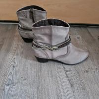 Tamaris Stiefelette Leder Gr. 40 taupe Hessen - Taunusstein Vorschau